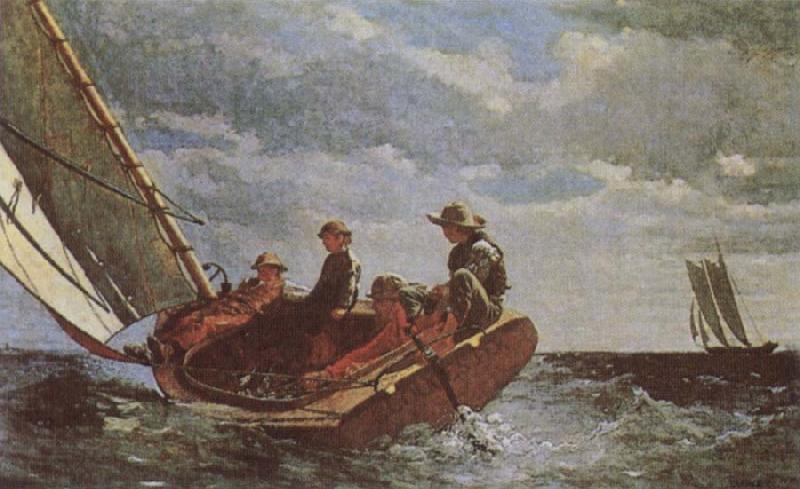 Winslow Homer Breezing Up oil painting picture